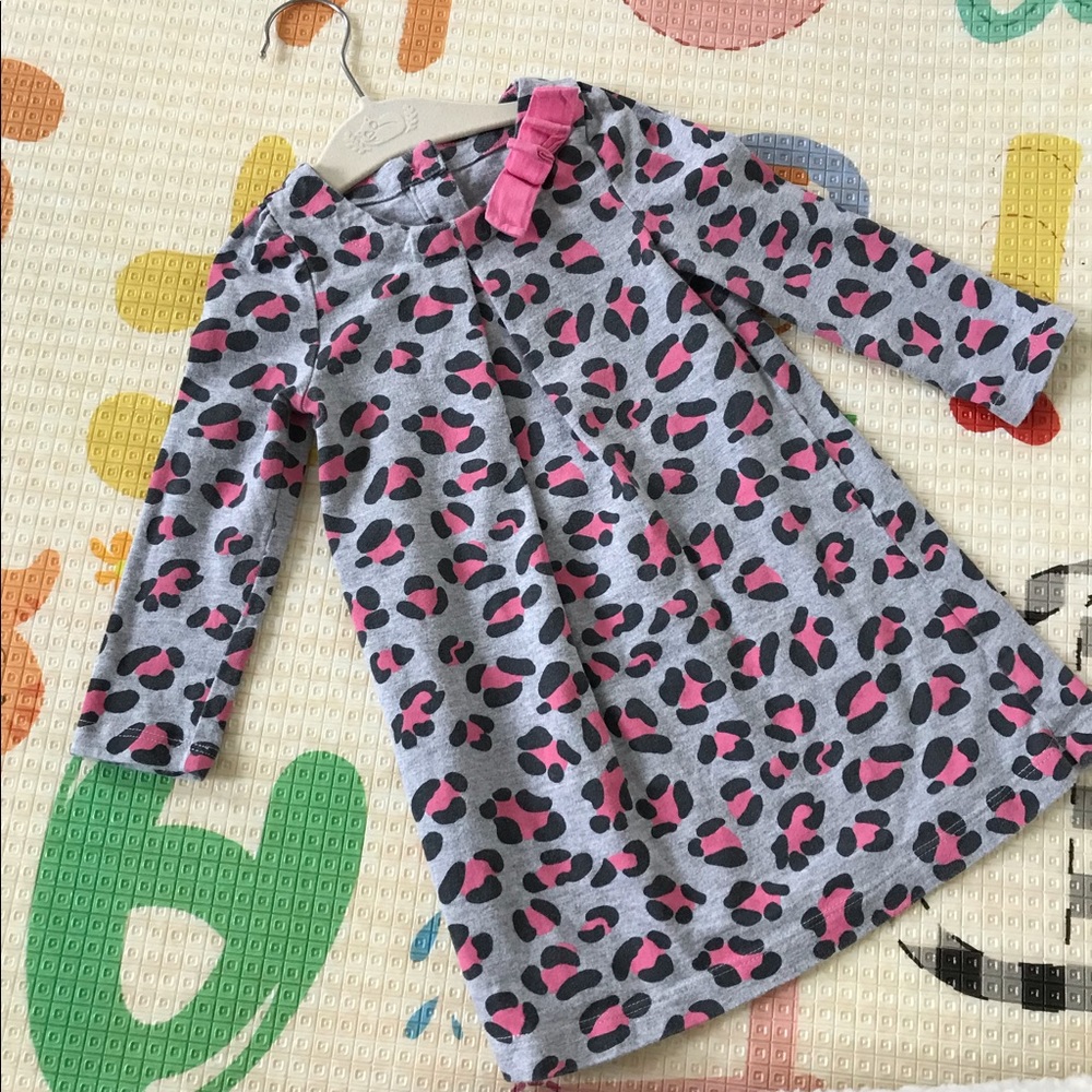 Pink & Gray Leopard Dress